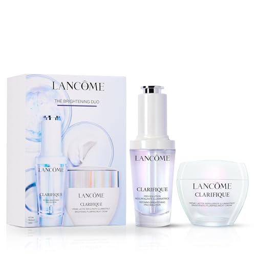 Lancme Clarifique Brightening Duo Gift Set Limited Edition Pro-Solution Serum 1.0 fl. oz. & Plumping Milky Cream 1.7 fl. oz. Targets Dark Spots & Post-Acne Marks Radiant Skin Set