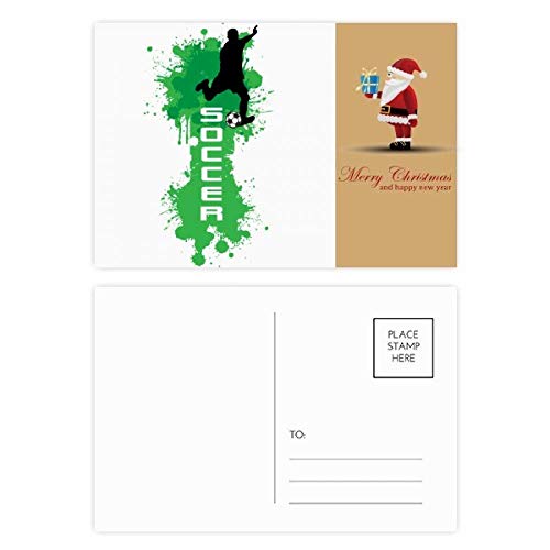 Cartes postales Football et Père Noël en lot de 20 pour correspondances de fin d'année