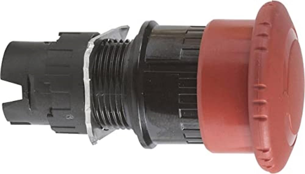 Schneider Electric ZB6AS834 Trigger Head, Red, Push Button, Trigger, ON-OFF