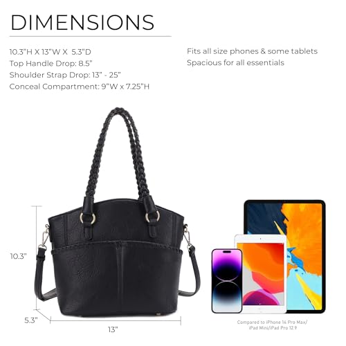 Bolso Tote con cierre y candado para mujer miniatura 4