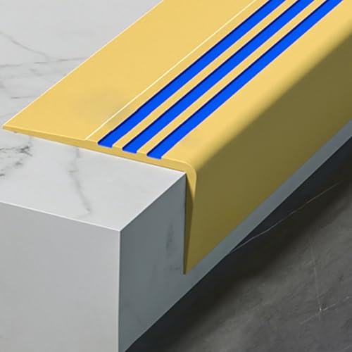 Bordure en caoutchouc flexible pour sécuriser les marches de la maison jaune 4m