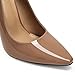 Elisabet Tang Women's Classic 4.72 in Closed Toe Stilettos Fashion Square Toe Slip-on Pumps High Heels Daily Party Work Comfort Shoes Brown