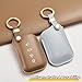 WiiLemz Key Fob Cover for Lexus, Compatible with Lexus ES is GS NX RX RC GX LX 570 200 250 300 350 h F Sport Soft Smooth Leather Key Cover Case Shell with Key Ring, 4 Buttons (Brown)