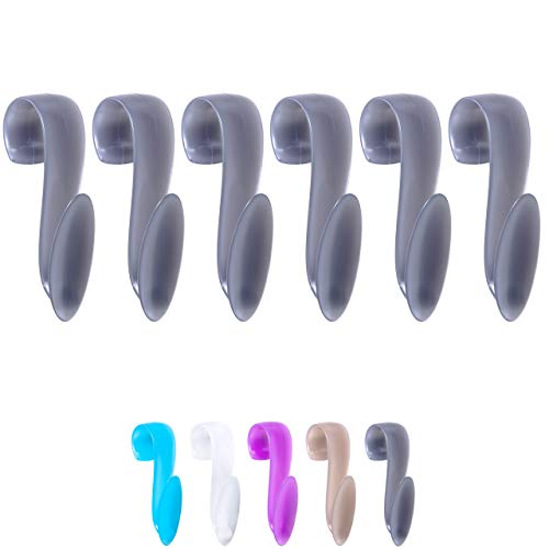 Wellgro Lot de 6 crochets de radiateur ronds de qualité supérieure Fabriqué en Allemagne Crochet pour serviette Couleur au choix