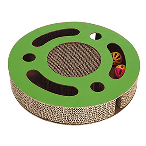 Brinquedo arranhador para gatos, brinquedo arranhador de gatinho ondulado espesso, redondo, resisten