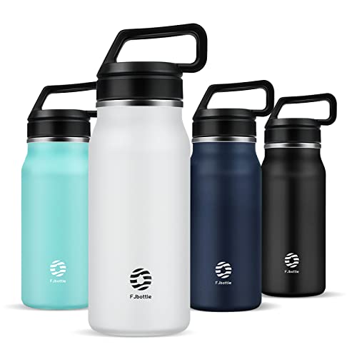 Fjbottle Botella térmica de acero inoxidable para deporte, 600 ml, 950 ml, 1200 ml, botella térmica sin BPA, sin fugas, para escuela, gimnasio, deportes, yoga, ciclismo Cover