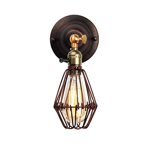 Lampe cage d'oiseau vintage pour ambiance chaleureuse de restaurant et café rétro