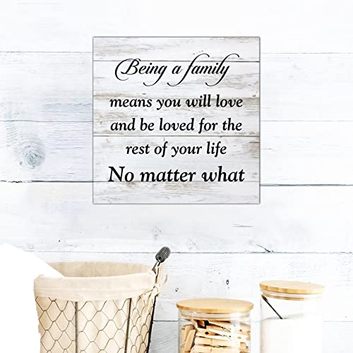 Plaque murale en bois avec citation lettrage classique pour la maison - 4