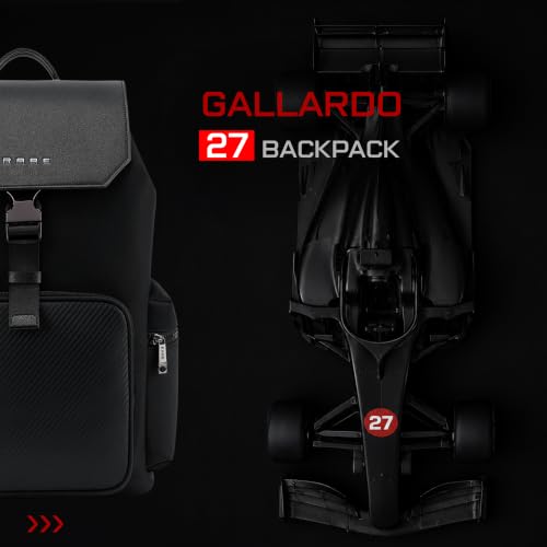 Image of RARE RABBIT Gallardo 35L Water Repellent Backpack - Black Anti-Theft Business Travel Bag with 16 inch Laptop Compartment, Free Size