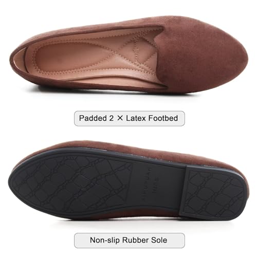 Image of SAILING LU Women Round Toe Comfortable Ballet Flats | Shoes for Women, Dressy, Slip-ons, Loafers