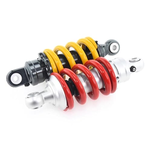Amortisseur pneumatique central haute absorption de 205 mm pour moto rouge
