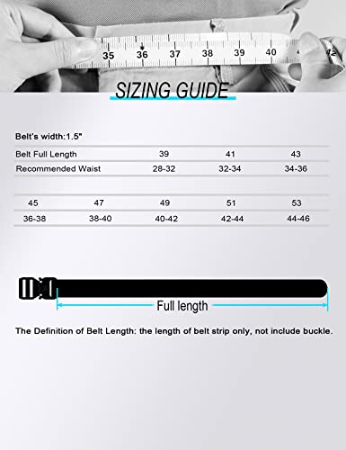 Wolfant Full Grain Leather Tactical Belt,100% Italian Real Solid Leather Military Hiking Work Belt With Quick Release Buckle #TOP5