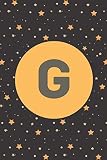  G: Star gold Journal Alphabet Monogram Notebook monogrammed confetti and Perfect Gift for Women Girls Nurses Writing Journal Diary Composition ... 9\