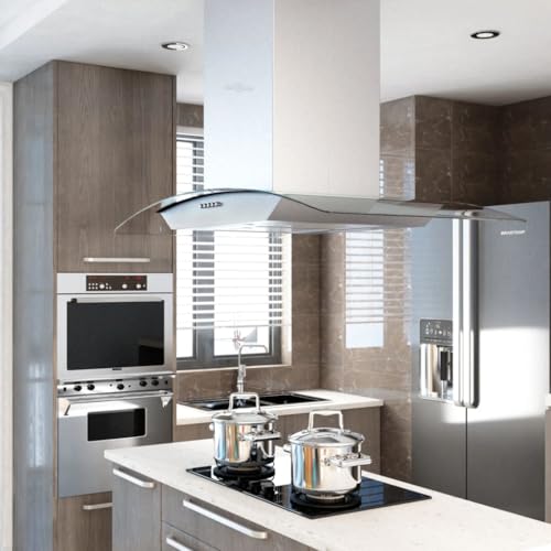 Xichuzi Campana extractora de Techo 90 cm Acero Inoxidable 756 m³/h LED, Extractor Cocina - SPU:50664