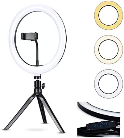 Anel Iluminador LED Flexivel Ring Light Tripe 20cm com Suporte Ce...