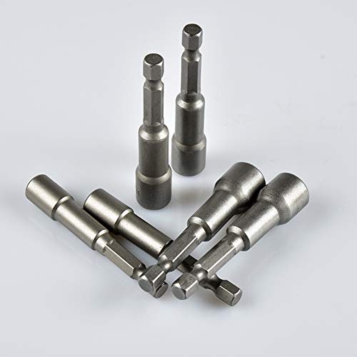 Yxq 7Mm Nut Driver Bit 1/4 Inch Hex Magnetic Power Socket Adapter Drill Bits 65Mm Length For Power Tools,5Pcs #TOP2
