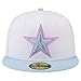 New Era Men's White/Light Blue Dallas Cowboys 2-Tone Color Pack 59FIFTY Fitted Hat