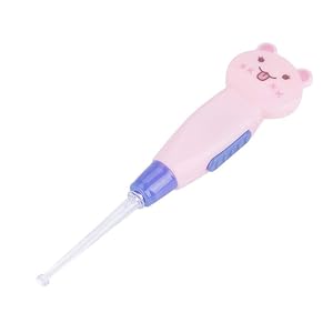 Fdit Cute Cartoon LED Flashlight Earpick with Scoop Tweezers Cleaner Care Tool Cat