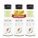 フラット・クラフト MCTオイル 175g (3本セット) ココナッツ由来100% 中鎖脂肪酸100% C8 C10 糖質制限 新日本製薬ウェルネスフード