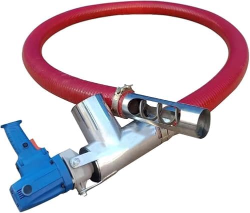 220V Grain Suction Pump, Low Noise Household Grain Conveyor Auger with 3m Hose, Small Car Grain Transfer Screw Pump for Efficient Grain Handling