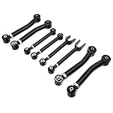 FAPO SHOCK Adjustable Front and Rear Control Arms Kit Compatible with with Jeep Grand Cherokee 1993-1998, with Jeep Wrangler TJ 1997-2006, 0-8