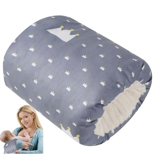 Image of Povkufii Baby Feeding Arm Pillow,Nursing Arm Pillows for Breastfeeding，Soft Cotton for Newborn, More Support for Mom and Baby,Portable and Washable,Ergonomic Nursing Essentials(Broadcrown)