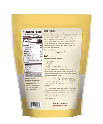 Bob'S Red Mill BRM02316 Gluten Free White Rice Flour thumb #1