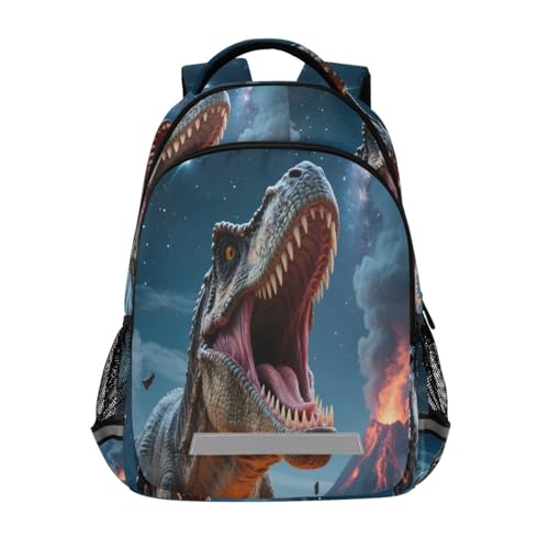 Sac d'école dinosaure rugissant pour la rentrée des classes et les sorties au parc en famille