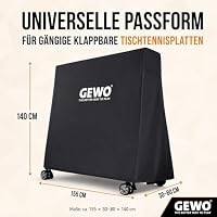 GEWO Tischtennisplatte Abdeckung Outdoor für klappbare Tischtennistische – Ansicht 3