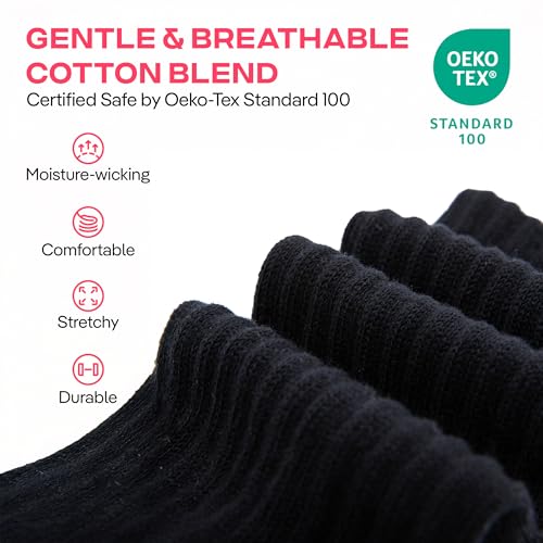 Image of CoolMate Women's Scrunch Crew Socks, Slouchy Mid Calf Boot Socks, 3 Pairs