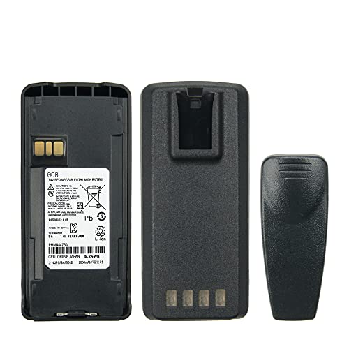 Vineyuan Pmnn4476A Battery 2600Mah Walkie Talkie Rechargeable Battery For Motorola Cp1200 Cp1300 Cp1600 Ep350 Cp185 Radio Battery With Belt Clip #TOP2