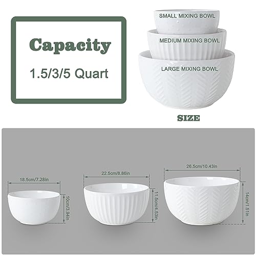 HAPPY-KIT-Bundle-Ceramic-Mixing-Bowls-Set12-INCH-3-Tier-Serving-Tray-Set