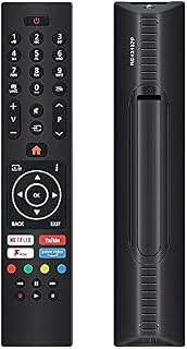RC43137P Remote Replacement UNOCAR Control for JVC Vestel Hitachi Bush Blaupunkt Technika Polaroid Finlux Digihome LED LCD Television and Smart TV With Prime Video Netflix Youtube Freeview Play Button