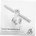Healifty Faucet Puller Tool Premium Alloy Removal Tool for Shower Valve Replacement Ergonomic Handle Scratch Resistant Design One Molded Construction for Efficient Faucet Maintenance and