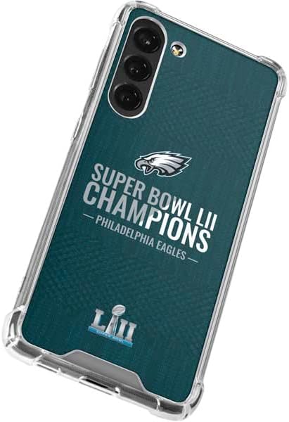Skinit Clear Phone Case Compatible with Galaxy S23 Plus - Officially Licensed NFL Philadelphia Eagles Super Bowl LII Champions Design