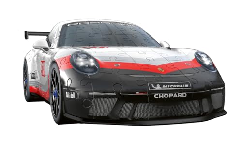 Puzzle 3D 108 pièces Porsche 911 GT3 Cup avec grille Ravensburger France - vue 3
