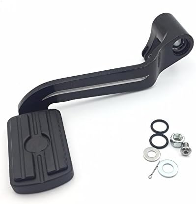 SMT-Black Billet Rear Brake Lever Brake Pedal Foot Lever with Skull Foot Peg Airflow Compatible With 2014-later Touring Trike Road King Street Glide CVO Tri Glide FLHR [B01JA20GXO]