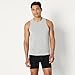 Amazon Essentials Men's Sleeveless Super Soft Modal Undershirt, Pack of 2, Medium Grey Heather/White, Large