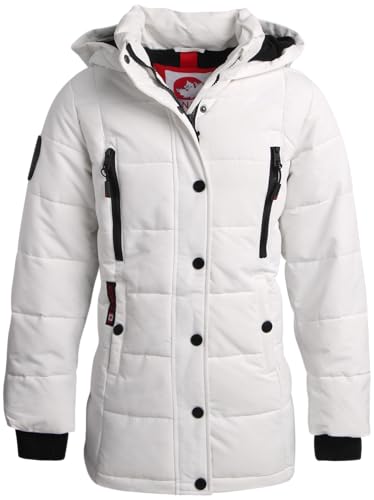 CANADA WEATHER GEAR Girls’ Winter Coat – Stadium Length Quilted Puffer Parka Jacket (7-16)