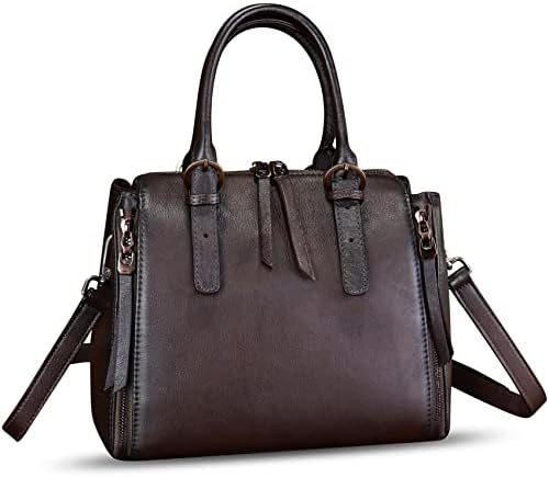 Genuine Leather Purses and Handbags for Women Satchel Bag Vintage...