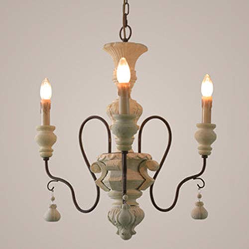 Lustre de la ferme 6 branches en métal forgé pour salon élégant