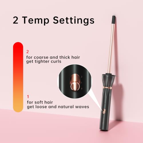 Hahahope 3/8 Inch Curling Wand