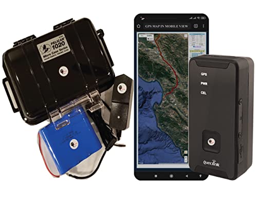 GPS Tracking Mart Queclink GL320MG Real Time 4G Tracker with 1020 Extended Battery Pack Worldwide, 17,600 mAh Battery, Special Surveillance Private Device Waterproof Case Strong Magnet