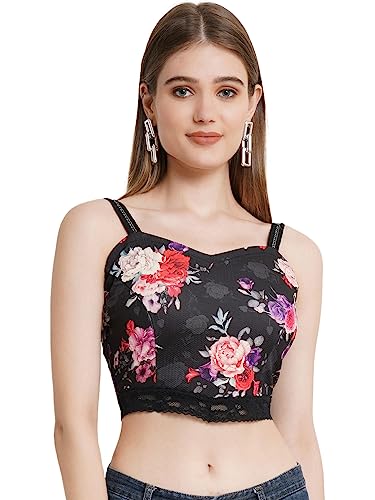 Image of POPWINGS Women Casual Black Rib Keyhole Crop Top