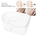 Hand Soaking Bowl, Manicure Bowls Nail Soaking Soak Off Tray Bowls Art Polish Remove Hand Wash Polishing Spa Tool,Nail Manicure Wash Soaker Tray for Beauty Salon (Transparent)