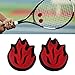 Vdaxvme 2Pcs Flame Shape Silicone Tennis String Dampener Racket Damper Shock Absorbers for Racket and String Dampener Squash Shock Absorbers