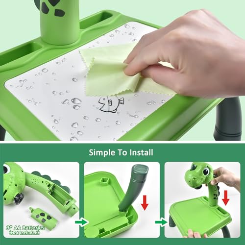 Miniatura 5 de Mesa De Pintura Con Proyector De Dibujo Para Niños, Tablero De Dibujo Para Niños Con Luz Y Música, Niños A Partir De 3 Años