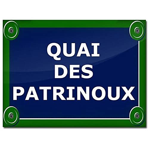 Plaque de rue Paris personnalisée avec du texte – Impression de votre nom de rue sur cette plaque de rue inspirée par la ville de Paris – Plaque rue Paris personnalisable