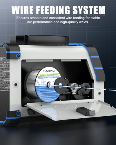 AZZUNO MIG Welder 135Amp 110V, 3 in 1 Gasless Flux Core MIG Welder/Lift TIG/Stick Welding Machine, Wire Feed Welder with Synergic Control - Image 6