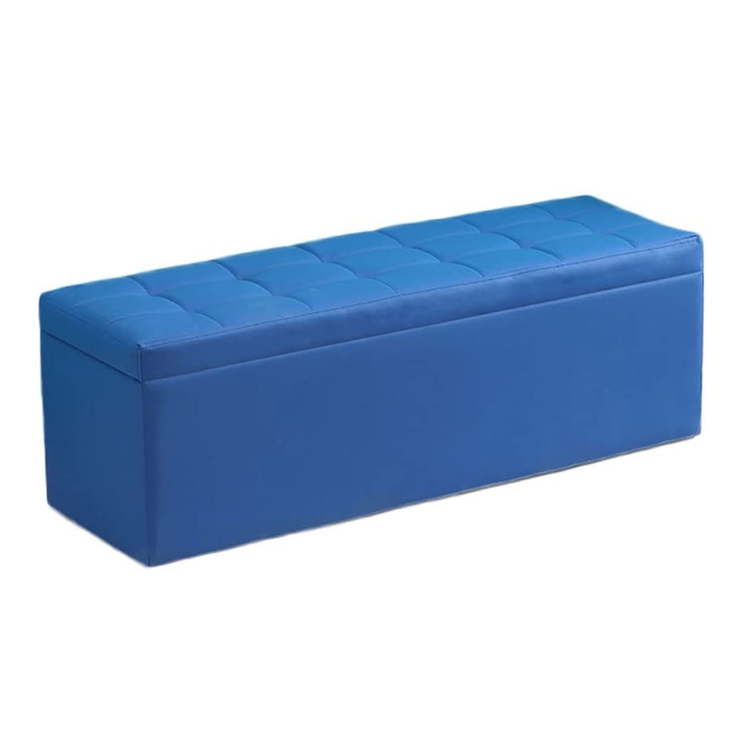 Boîte pliante pour jouets et repose-pieds en similicuir de salon